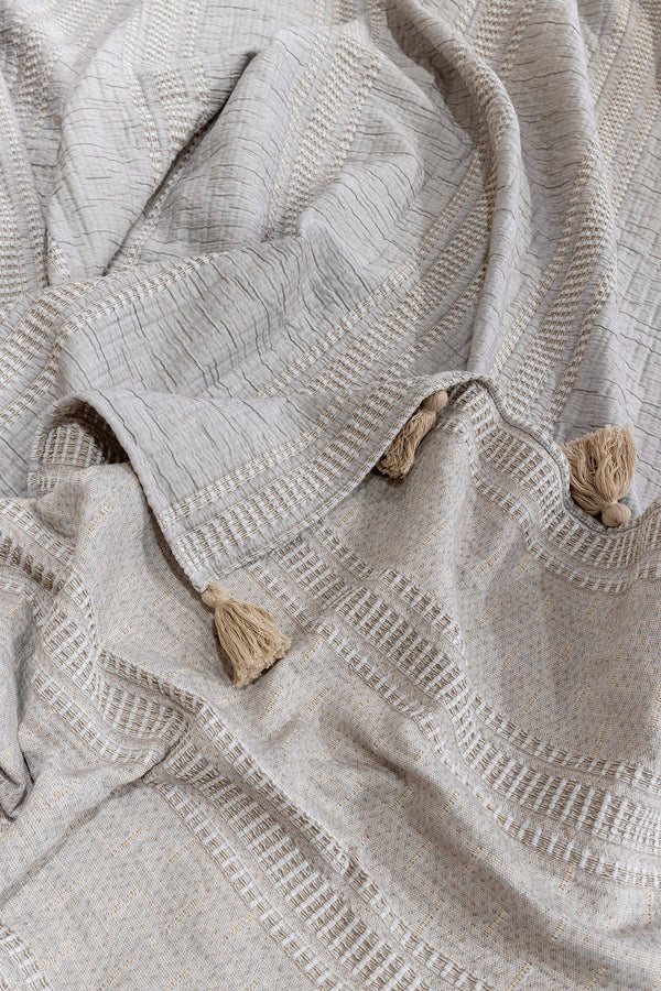 Assos Bej Çift Kişilik Yatak Örtüsü 230x250 5036