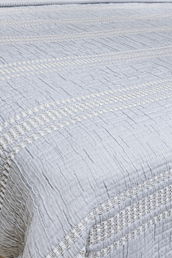 Assos Gri Çift Kişilik Yatak Örtüsü 230x250 5037