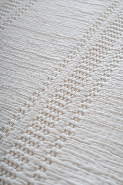 Assos Krem Taş Yıkama Tek Kişilik Yatak Örtüsü 170x240
