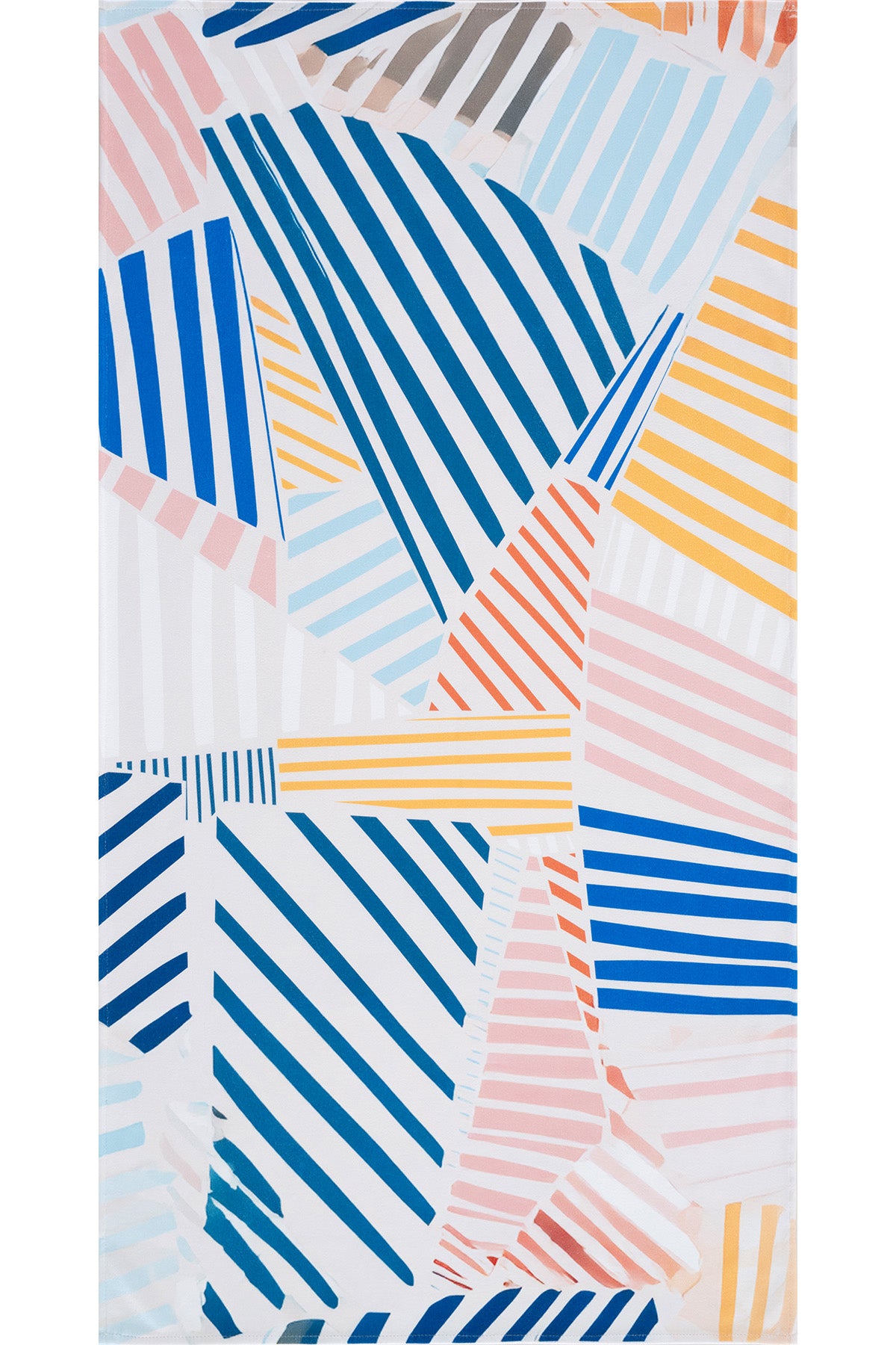 Bali Lines Çok Renkli Geometrik Çizgili Kum Tutmaz Plaj Havlusu 75x150 cm 4310