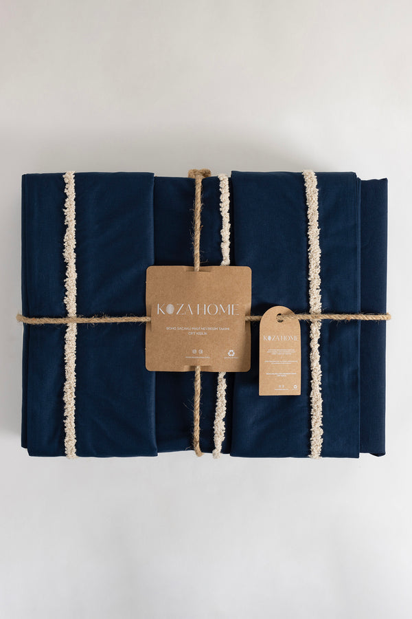 Boho Mavi Çift Kişilik Nevresim Takımı 200 x 220 7031A