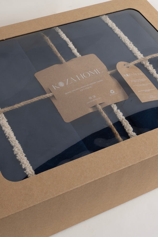 Boho Mavi Çift Kişilik Nevresim Takımı 200 x 220 7031A