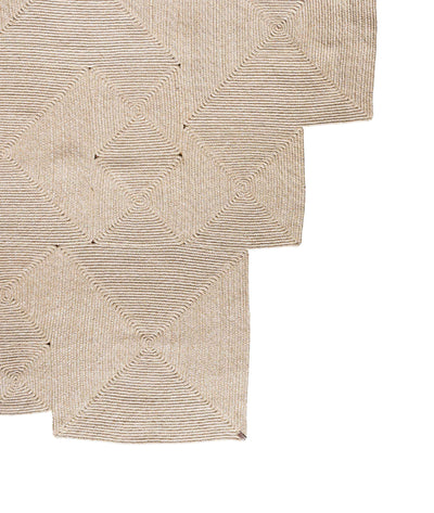 Boulder Bej Kare Yıkanabilir Halı 69588