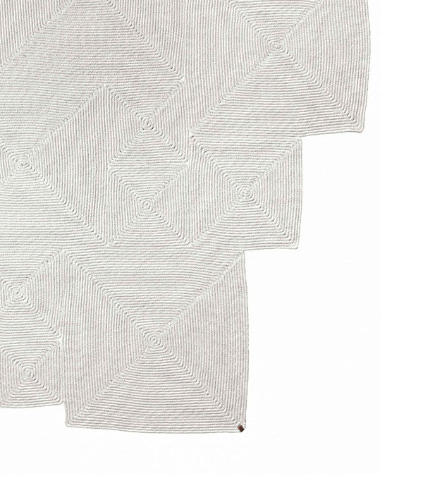 Boulder Beyaz Kare Yıkanabilir Halı 69589