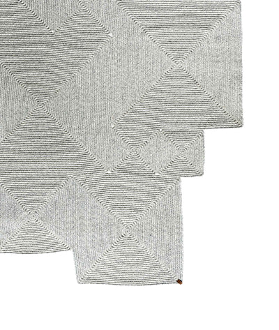 Boulder Gri Kare Yıkanabilir Halı 69590