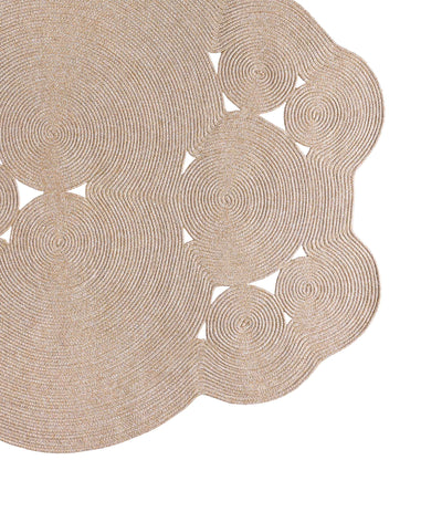Boulder Bej Yuvarlak Yıkanabilir Halı 69585