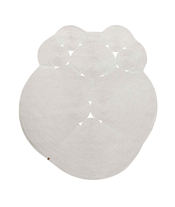 Boulder Beyaz Yuvarlak Yıkanabilir Halı 69586