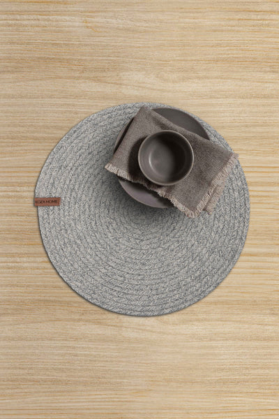 Cesta Amerikan Servis Gri Jüt Düz Supla 37x37 9681