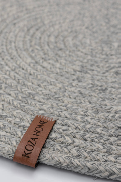 Cesta Amerikan Servis Gri Jüt Düz Supla 37x37 9681