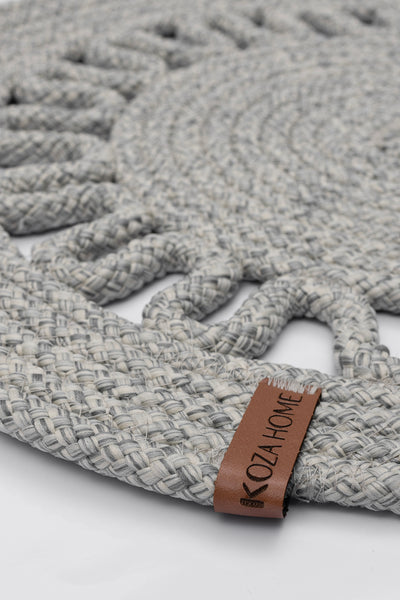 Cesta Amerikan Servis Gri Jüt Dekoratif Supla 37x37 9683