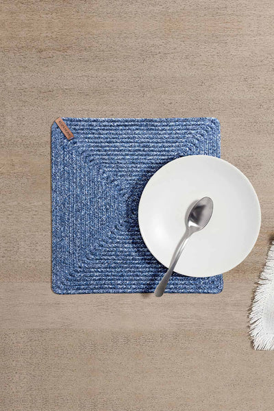 Cesta El Yapımı Lacivert Supla 32x32 4016