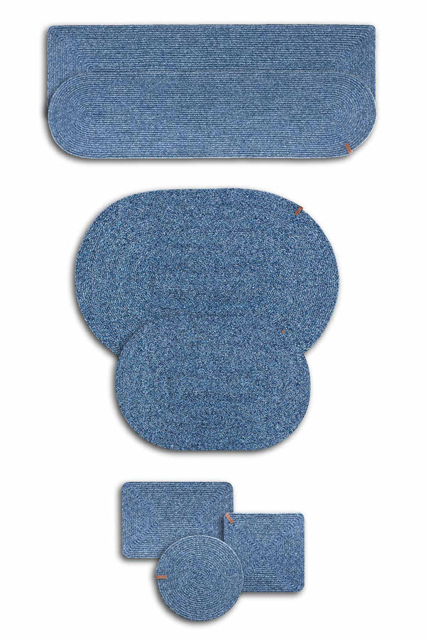 Cesta El Yapımı Lacivert Kilim 50x80 4020