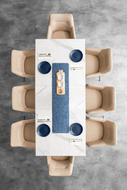 Cesta El Yapımı Lacivert Runner 37x136 4018