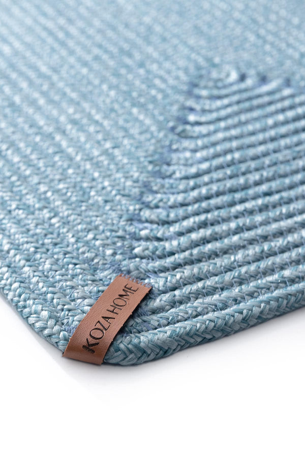 Cesta El Yapımı Turkuaz Amerikan Servis 32x45 4003