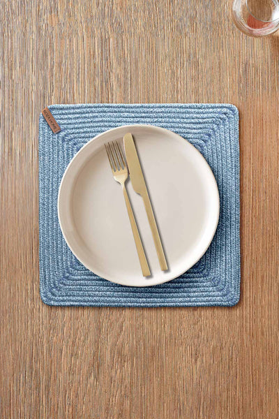 Cesta El Yapımı Turkuaz Supla 32x32 4002