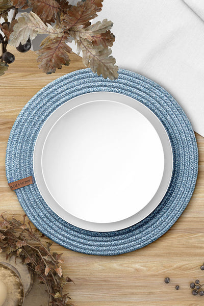 Cesta El Yapımı Turkuaz Supla 37x37 4000