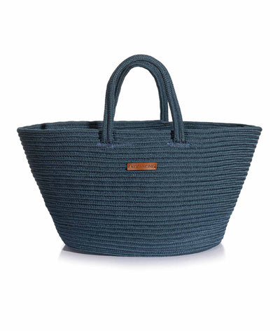 Cesta El Yapımı Lacivert Plaj Çantası 26x57