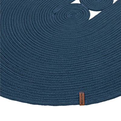 Cesta El Yapımı Lacivert Jüt Hasır Kilim 9015