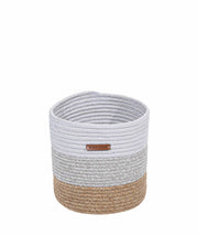 Cesta El Yapımı Gri Natural Dekoratif Sepet 25cm 9042