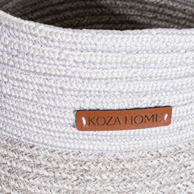 Cesta El Yapımı Gri Natural Dekoratif Sepet 25cm 9042