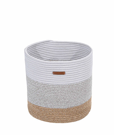 Cesta El Yapımı Gri Natural Dekoratif Sepet 35cm 9043