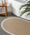 Cesta El Yapımı Pamuklu Natural Gri Jüt Hasır Dekoratif Kilim 9020