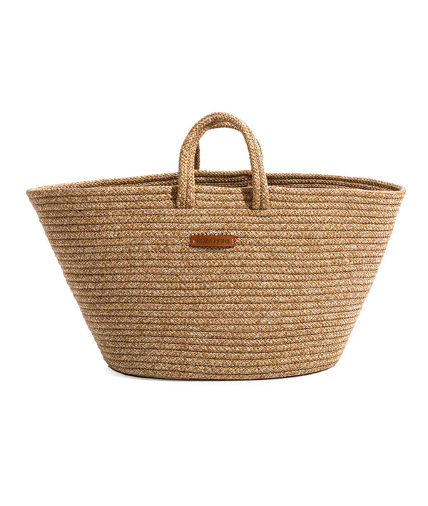 Cesta El Yapımı Natural Hasır Plaj Çantası 26x57