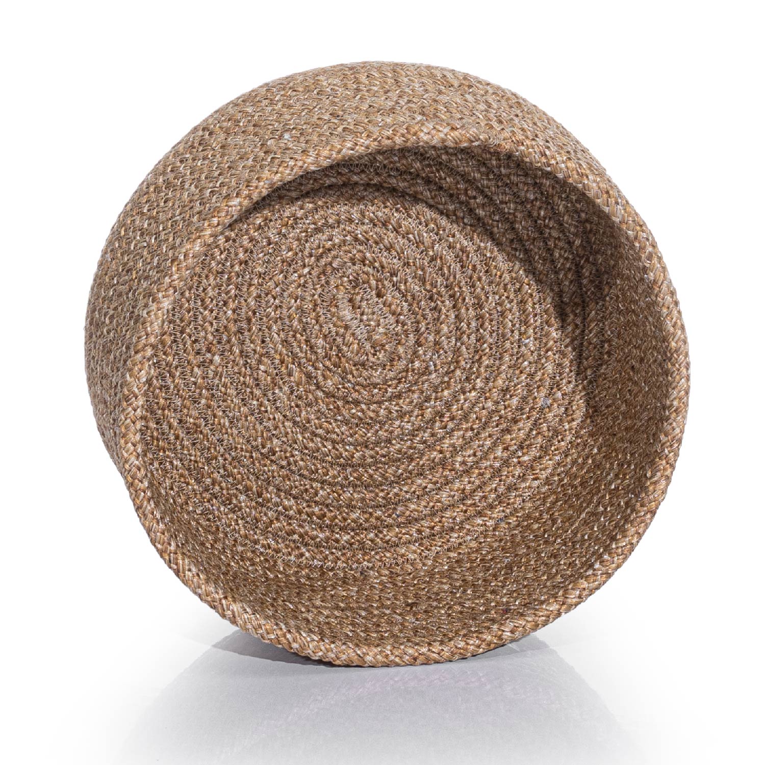 Cesta El Yapımı Pamuklu Natural Hasır Dekoratif Sepet 25cm 9049
