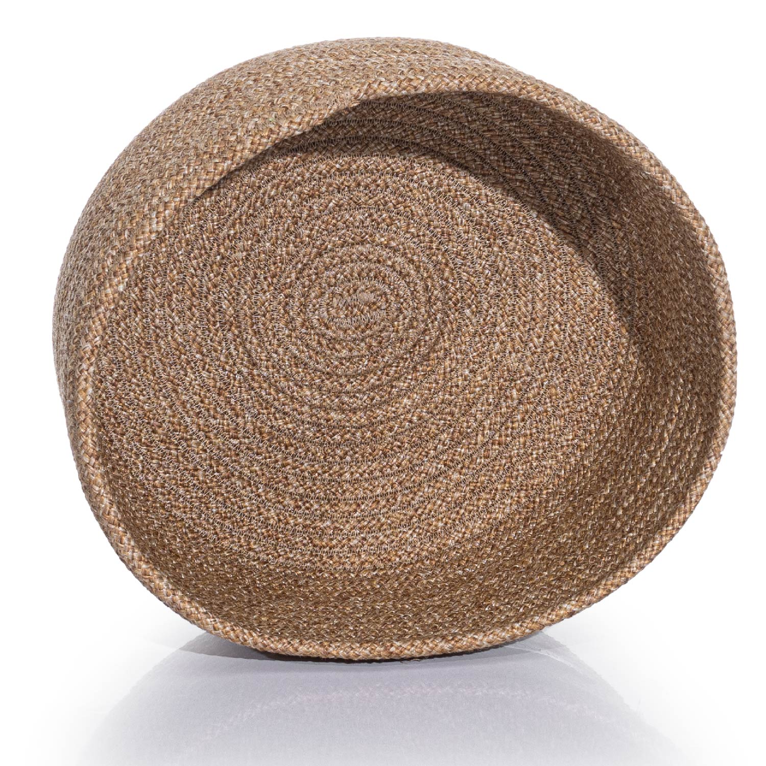 Cesta El Yapımı Pamuklu Natural Hasır Dekoratif Sepet 30cm 9050