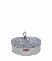 Cesta Gri Lacivert Hasır Sepet 25x34 9008
