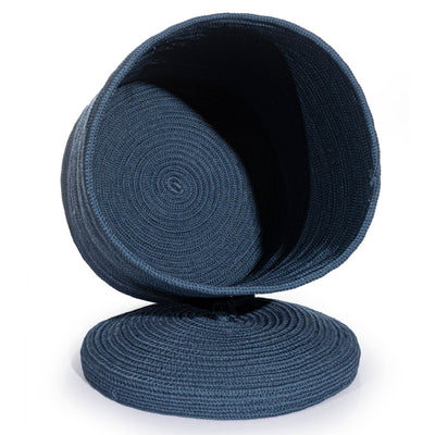 Cesta El Yapımı Lacivert Hasır Sepet 36cmx45cm 9011
