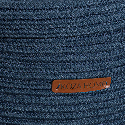 Cesta El Yapımı Lacivert Hasır Sepet 36cmx45cm 9011