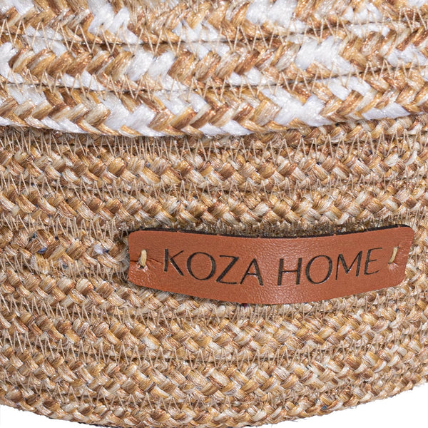 Cesta El Yapımı Natural Bej Sepet 15cm 9034