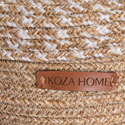 Cesta El Yapımı Natural Bej Sepet 25cm 9033