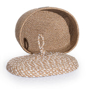 Cesta El Yapımı Natural Bej Sepet 25cmx34cm 9035