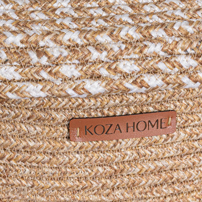 Cesta El Yapımı Natural Bej Sepet 25cmx34cm 9035