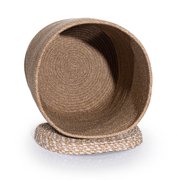 Cesta El Yapımı Natural Bej Sepet 36cmx45cm 9032