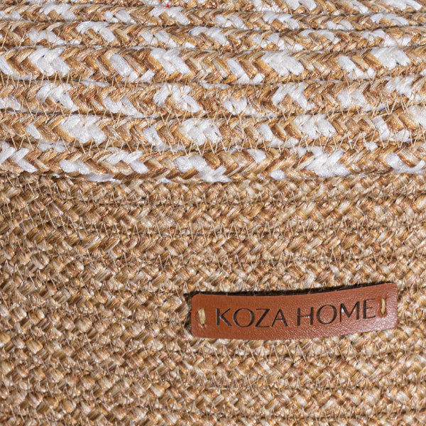 Cesta El Yapımı Natural Bej Sepet 36cmx45cm 9032