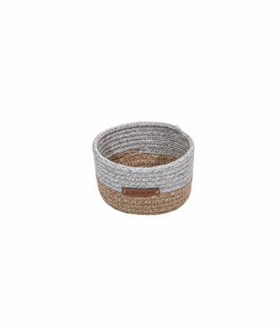 Cesta El Yapımı Natural Gri Sepet 15cm 9018