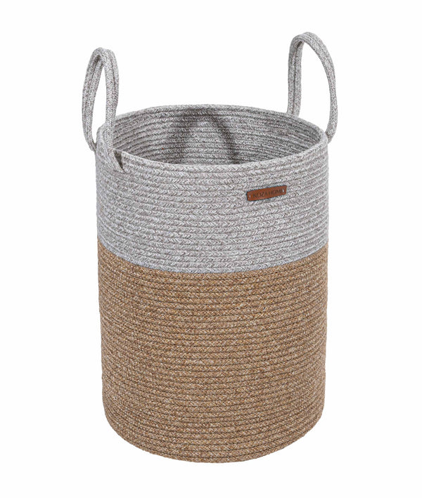 Cesta El Yapımı Natural Gri Sepet 36cmx42cm 9016