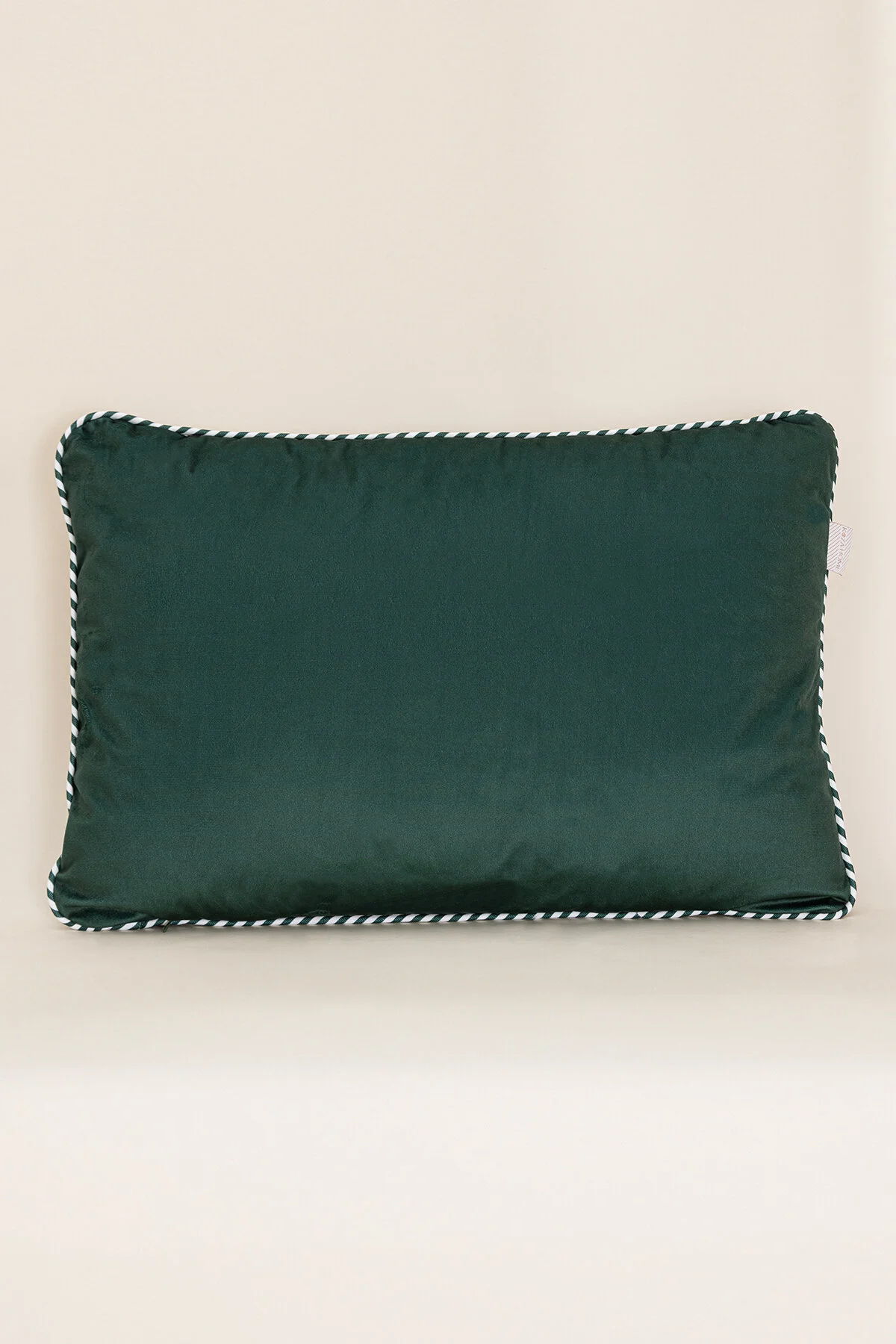 Charm Beyaz Yeşil Çam Ağacı Baskılı Kırlent 40X60 35259A