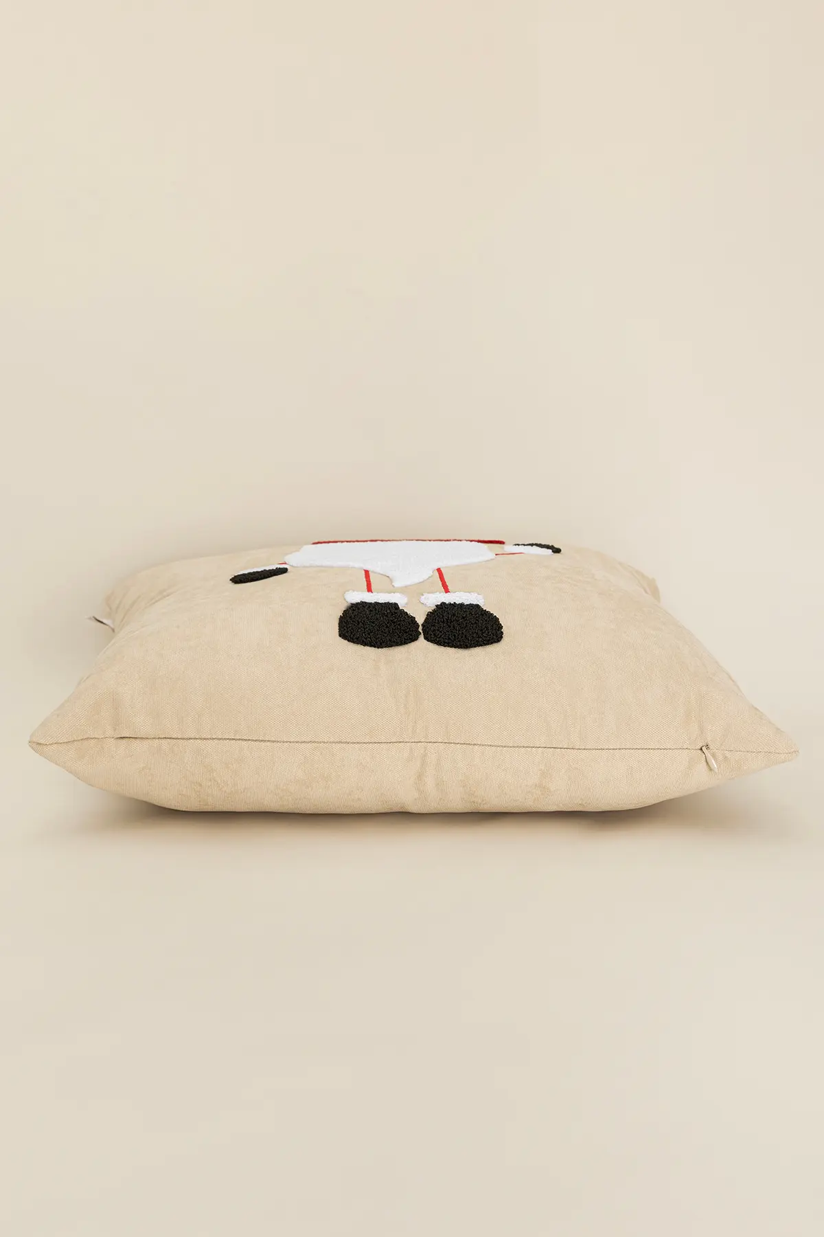 Charm Noel Baba Punch İşleme Bej Kırlent 43X43 35251A