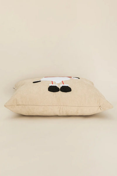 Charm Noel Baba Punch İşleme Bej Kırlent 43X43 35251A