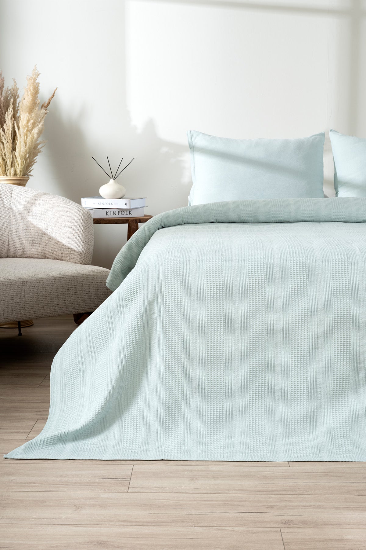 Clara Mint Tek Kişilik 160 x 230 Pike Takımı 2510