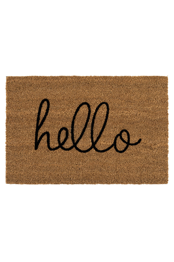 Coco Hello El Yazısı Kıl Kapı Önü Paspası 40x60 3681
