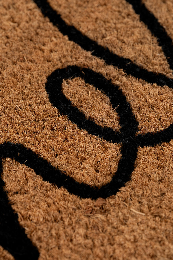 Coco Hello El Yazısı Kıl Kapı Önü Paspası 40x60 3681