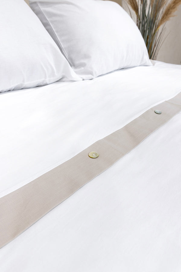 Dave Gri Çift Kişilik Nevresim Takımı 4 Yastık 200x220 5042