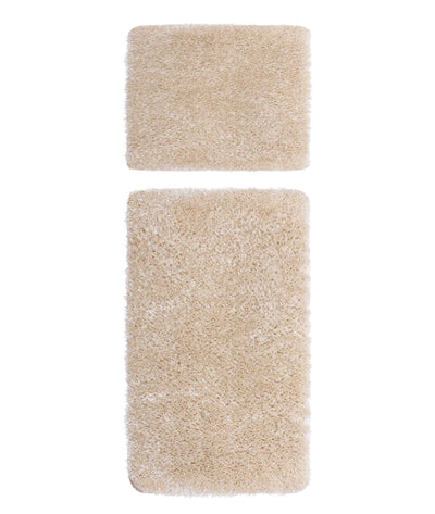 Douro Shaggy Bej 2'li Banyo Paspası 60 x 100 - 50 x 60