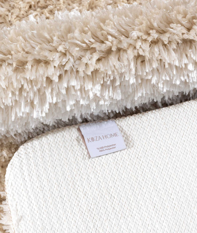 Douro Shaggy Bej 2'li Banyo Paspası 60 x 100 - 50 x 60