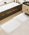 Douro Shaggy 2'li Banyo Paspası Beyaz Kaydırmaz Taban 60 x 100 - 50 x 60